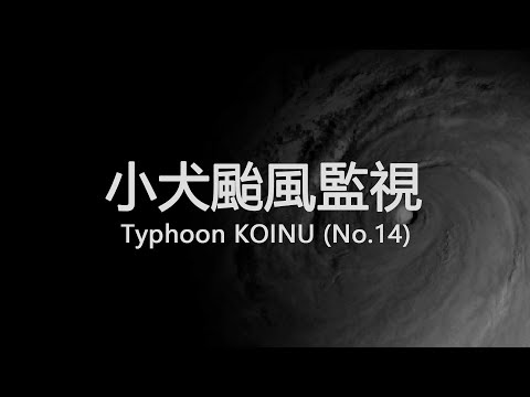 小犬颱風監視(登陸前4小時至後2小時剪輯)