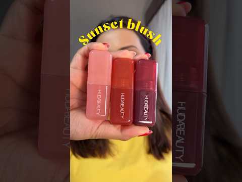 Sunset blush - huda beauty blush filter review and swatches