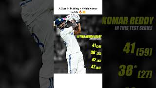 A Star in Making - Nitish Kumar Reddy 🔥👏 #indvsaus2ndtesthighlights #cricket