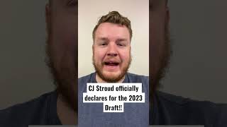 CJ Stroud Officially Declares For 2023 Draft! #bluewirevideo #coltsnation #2023nfldraft #cjstroud