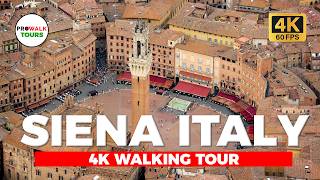 Siena, Italy Walking Tour - 4K60fps with Captions by Prowalk Tours