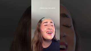 I love you I’m sorry #gracieabrams #iloveyouimsorry #trending #foryou #covers #singer #singing