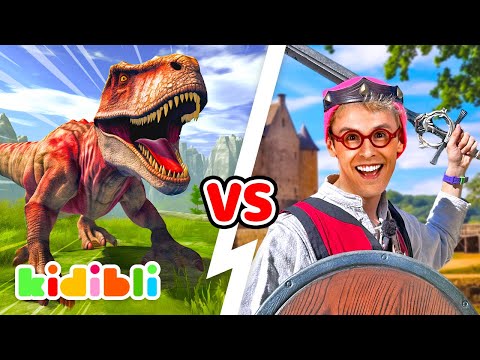 Prehistory VS Middle Ages Compilation | Historic Educational videos for kids | Kidibli