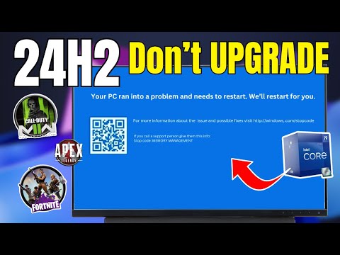 GAMERS & Intel New CPU Users - Don't UPGRADE to Windows 11 24H2