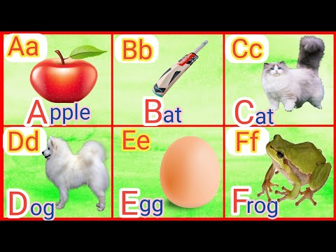 A for apple b for bat c for cat /Alphabet songs with subject (a to z) ABC Alphabet Songs with Sounds