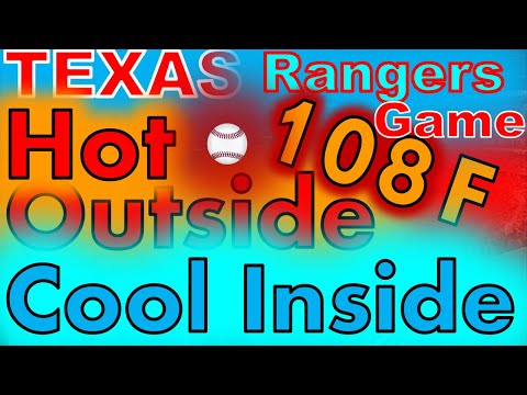 TX  Ranger Game: Cool New 1.1 Billion Dollar Indoor Stadium