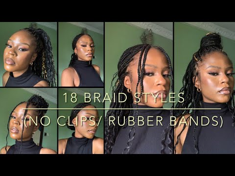 Get Your Braid Game On! 🤩 18 Easy BRAID Styling Hacks Without ANY Rubber bands/Claw Clips!