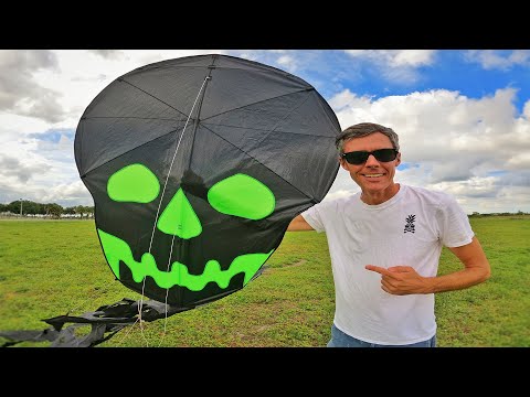 Flying a Massive Skeleton Kite: Spooky, Epic, and Mesmerizing!