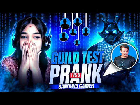 WTF!!😨1vs4 Guild Test Prank🤯On Angry Girl POV: She Is Fully😱Socked After This Game😨 @NonstopGaming_