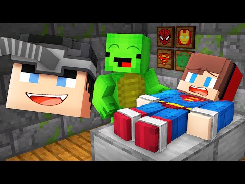 Mikey Unmasked the Superhero & It Turned Out to be JJ in Minecraft (Maizen)