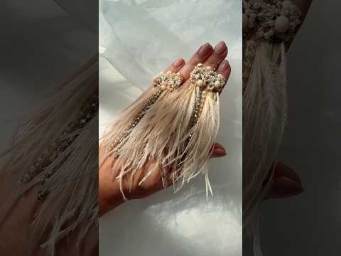 Pack This Feather Earrings With Me #featherearrings #packagingidea #handembroidery #diyjewelry