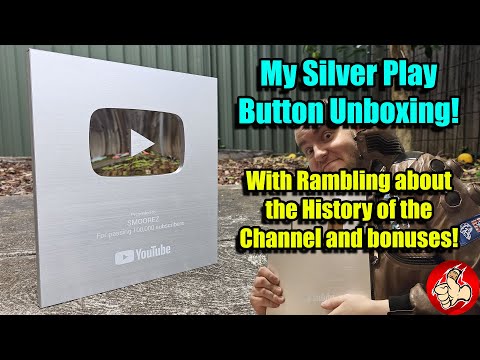 My 100K Silver Button Unboxing! Plus Rambling about the Channel History & Bonus Content etc