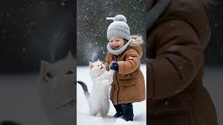 Kitten and babies 🐾👶💖#CuteOverload #KittensAndBabies #adorablemoments