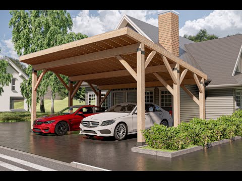 20x24 wooden car garage plans with Permit files, PDF architectural build plans