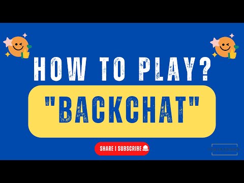 "BACKCHAT" - Fun Training Energizer 😀| How to Play Series? | Dr. Ashish Parnani