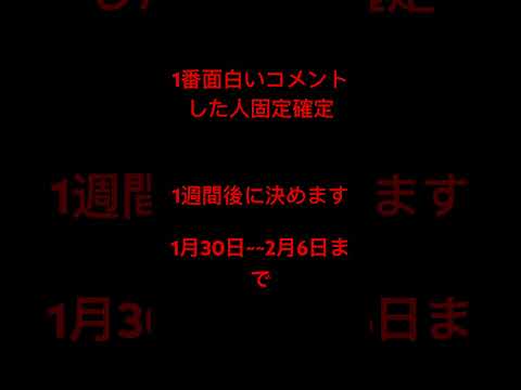 本当に固定します なのでコメントお願いします🙏