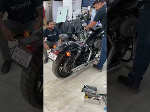 Harley Davidson 1200 Roadster with Barrel Thunder Exhaust sound. 😱😱 #barrelexhaust