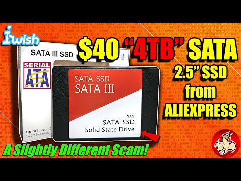 I bought a "4TB" SATA SSD from AliExpress for $40 - It's a slightly different scam!