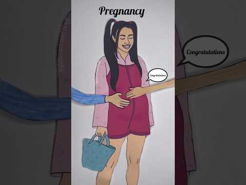 Pregnancy Vs motherhood #rifanaartandcraft#shorts