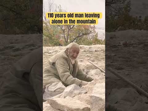 World oldest man leaving alone in mountains #mountains#shorts