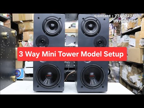 3 Way Mini Tower Box For Home Audio | Fine Quality Product | Contact For More Audio Related Items |