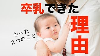 2歳で卒乳できた秘訣を伝授！「実は〇〇をやめただけなんです。」