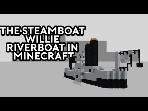 The Steamboat Willie Riverboat in #Minecraft