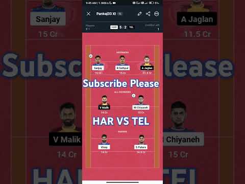 HAR vs TEL kabbadi Dream11 Prediction | Dream11 Team Of Today Match | Kabbadi Dream11 Team Today |