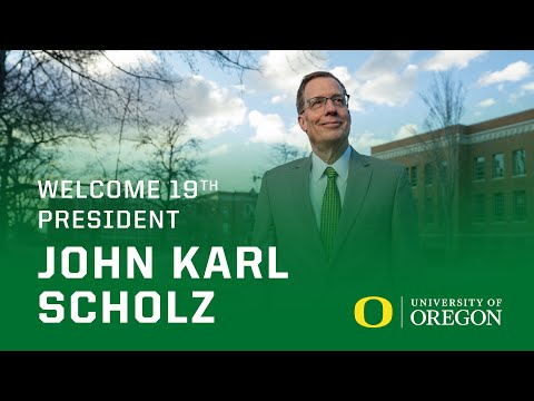 Announcement of the 19th President of the University of Oregon