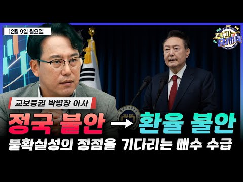 [박병창의 증시톡] 정국 불안 → 환율 불안, 불확실성의 정점을 기다리는 매수 수급 | 12월 9일