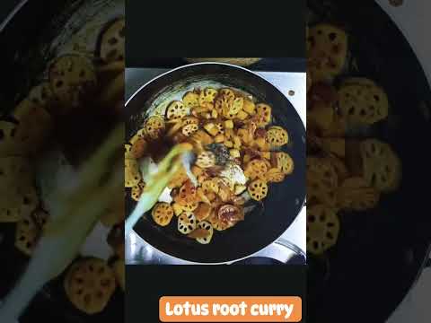 Lotus root curry recipe #YouTube shorts #