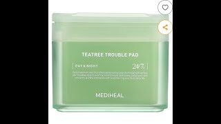 Soothe Your Skin: MEDIHEAL Teatree Trouble Facial Toner Pads!