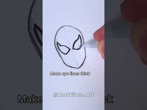 How to Draw SpiderMan! Very easy Tutorial! Spiderman No Way Home! (#Shorts)