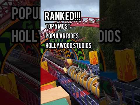 RANKED! TOP 5 Most Popular Rides Hollywood Studios