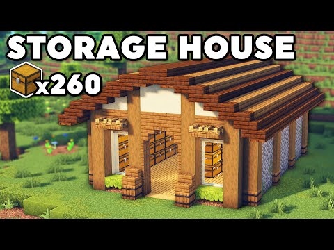 Minecraft Storage House Tutorial (Java/Bedrock)