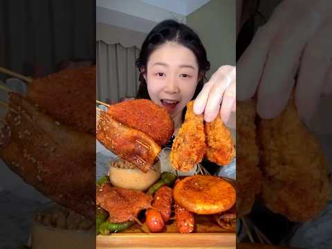 먹방 먹는 소리 Crispy Chicken  #asmr #mukbang #food #eating #shorts