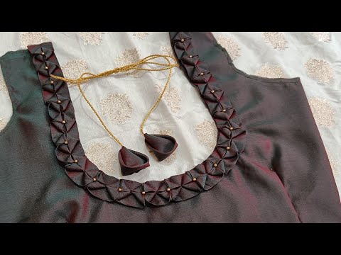 Silk saree Blouse Back Neck Design | Blouse back neck design cutting and stitching | Blouse Design