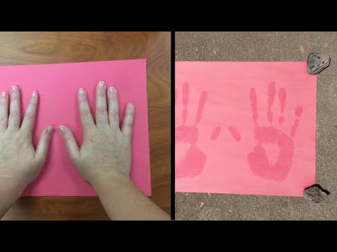 Learning Space: Make Handprint Art Using Ultraviolet Light!