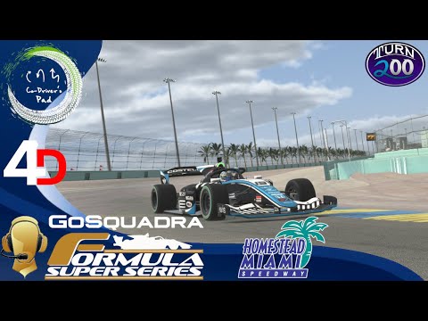 GoSquadra Formula Super Series - Co-Driver's Pad Grand Prix of Miami at Homestead-Miami Road A