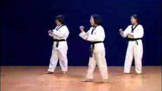 4방 발차기 훈련(남창도장) : Four directions intensive training of Taekwodo kicking