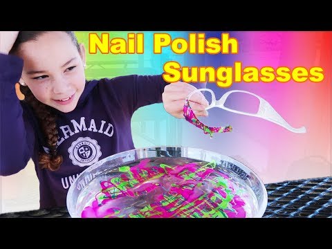 DIY Nail Polish Sunglasses! (Haschak Sisters)