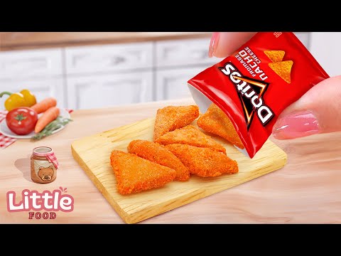 Crunchy Snack Food 🍿 | Best Recipe for Miniature Nacho Cheese Doritos 😋 | Little Food