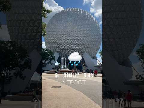 Epcot ▶️ Rainy Day 🌧️ FULL VLOG IS UP #disney #disneyworld #epcot #epcotrides #shortsfeed