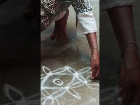 Easy ranogli kolam #kolam#rangoli #muggulu#ytshorts #youtubeshorts#youtube #reelsinstagram#youtube