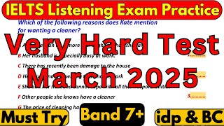 01, 08, 15 & 22 MARCH 2025 IELTS LISTENING TEST WITH ANSWERS | IELTS 2025 | IDP & BC