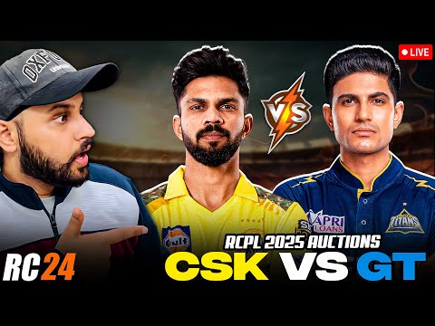 LIVE! CSK vs GT - RCPL 2025 in RC 24 (REAL CRICKET 24)