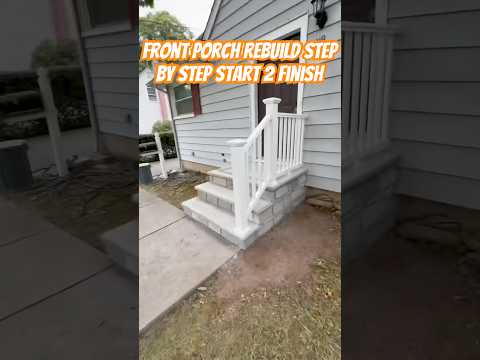 Front Porch Rebuild #diy #construction #frontporch #rebuild #howto #stepbystep #bluecollar #trending