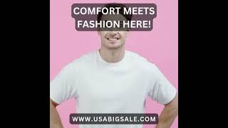 Eco-conscious fashion at its best! Discover our sustainable t-shirt options @ usabigsale.com #tshirt