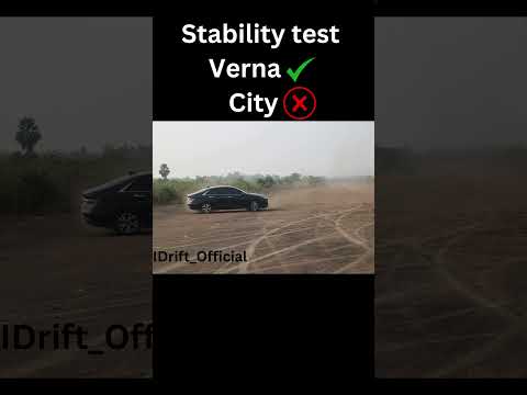 Hyundai verna vs honda city stability test #verna #hondacity