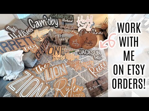 Work on Etsy Orders With Me | Getting It All Done!